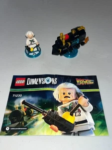 LEGO DIMENSIONS 71230 BACK TO THE FUTURE FUN PACK 100% COMPLET RETIRED DOC BROWN - Picture 1 of 4