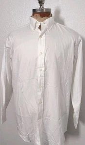 Polo Ralph Lauren Shirt Mens 15 1/2 x 34/35 Large White Yarmouth White Pony - Picture 1 of 17