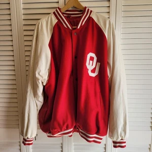 Chaqueta Universitaria Vintage Steve & Barrys OU Oklahoma University XXL - Imagen 1 de 10