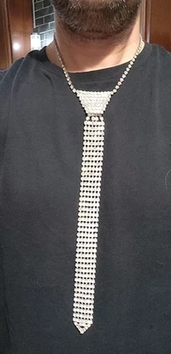 Divertido Collar de Cristal Corbata de Negocios Joyería de Nochevieja Navidad Foto 1 de 4