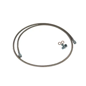 OBP Master Cylinder To Reservoir Link Pipe - 310mm Length, Stainless Steel Braid - Afbeelding 1 van 1