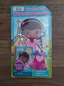 NIB DISNEY DOC McStuffins Wooden Doll Magnetic Dress-Up PlaySet and Storybook - Picture 1 of 2
