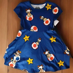 NEW Blue Super Mario Dress w/Toad - Size Small - Picture 1 of 1