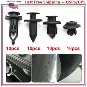 40x Car Body Plastic Push Pin Rivet Wheelhouse Liner Fastener Trim Moulding Clip - Picture 1 of 5