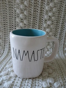 Taza de té de café Rae Dunn Namaste azul NUEVA - Imagen 1 de 1