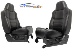 Ford Super Duty Seats F250 F350 F450 F550 F650 F750 EXCURSION Seat BLACK LEATHER