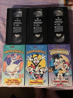 The Animaniacs 3 vhs Lot! Yakko’s World, Warners Escape, You Will Buy This Video - Image 1 of 4