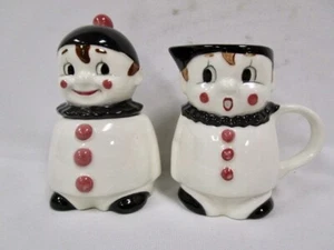 Vintage Goebel Hummel - Harlequin Series - Sugar & Creamer 3 pc Set - Rare - Picture 1 of 6