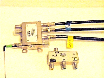 1 Insta-Works Spsam 3402 3x4 Multi Switch & 1 Dish Triplexer 175284 1x3 Spliter - Image 1 of 4