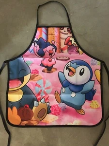 Pokemon Kids Kitchen BBQ Chef Apron Fun Party Novelty Comic Fancy Costume Pink - Picture 1 of 1