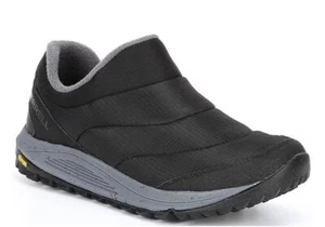 MERRELL NOVA SNEAKER # 12 MOC BLACK NOIR SLIP ON SNEAKERS/SHOE NEW BOX Authentic - Picture 1 of 7