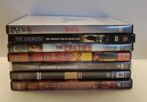DVD Lot #2 Horror bundle of 7 (Jeepers Creepers)The Crazies-The Exorcist-Saw - Picture 1 of 8