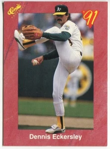 1991 Classic #T18 Dennis Eckersley Oakland Athletics - Picture 1 of 2