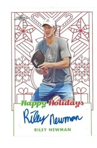 2023 Leaf Pickleball RILEY NEWMAN Autographed Happy Holidays #BA-RN1 - Picture 1 of 1