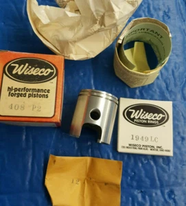 NOS VINTAGE WISECO PISTON 408P2 SUZUKI RM80 1977-1981 - Picture 1 of 5