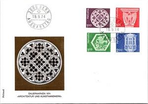 SWITZERLAND 1974 ILLUSTRATED CACHET COVER ARCHITECTURE MULT FRANKING CANC BERN - Picture 1 of 2