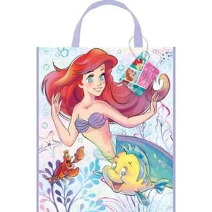 Disney The Little Mermaid Party Plastic Tote Bag – 13"x11" Parties Gifts - Picture 1 of 1