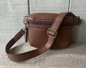 A.N.A A New Approach Vegan Waist Bag Fanny Pack Brown - Picture 1 of 5