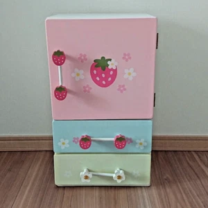 Mother Garden Wooden Refrigerator wild strawberry Used Item No Box From Japan - Picture 1 of 10