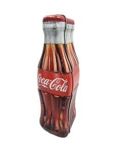 Coca Cola Bottle Tin Coin Bank Piggy Bank - Picture 1 of 10