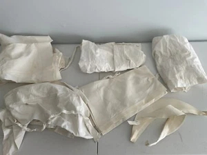WWII 5 Lot of Nurse Aprons White originals 2 Collars - Picture 1 of 8