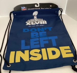 Mochila con cordón de fútbol americano Super Bowl XLVIII NFL Seahawks Broncos NY/NJ - Imagen 1 de 4