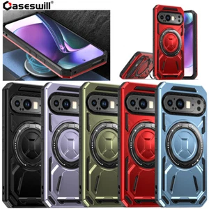 For Google Pixel 9 / 9 Pro / 9 Pro XL Shockproof Magnetic Ring Stand Case Cover - Zdjęcie 1 z 22