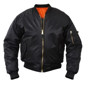 Rothco MA-1 Flight Jacket - Black - Picture 1 of 5