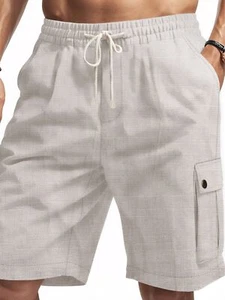 Men's Full Size Drawstring Shorts with Pockets Plus Size - Picture 1 of 36