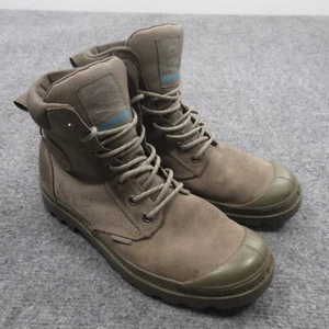 Palladium Pampa Sport Cuff WPN Mens Boots 7 Brown Leather Ankle Boot 73234 342 M - Picture 1 of 11