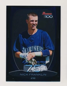Nick Franklin ⚾ 2013 Bowman Chrome Top 100 Prospects Insert #BTP-75 Mariners - Bild 1 von 2