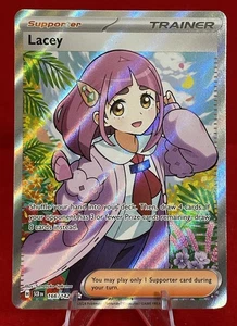Pokemon Card Lacey 166/142 Stellar Crown Full Art Trainer Holo Paldea NM 2024 - Picture 1 of 2