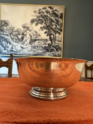 Vintage Gorham Plateado EP Bowl YC 779 Paul Revere Bowl 6 1/2"  Foto 1 de 4