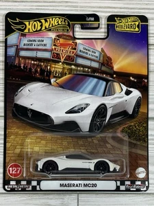 2025 Hot Wheels Premium Boulevard White Maserati MC20 #127 - Free Shipping - Picture 1 of 3