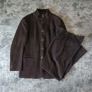 Used 90s Emporio Armani Corduroy Suit Jacket & Pants, Viscose Poly, Used - Picture 1 of 15