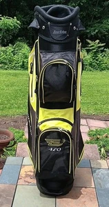 TOUR EDGE 470 Lite Carry Stand Golf Bag Yellow And Black TEB9441 - Picture 1 of 8