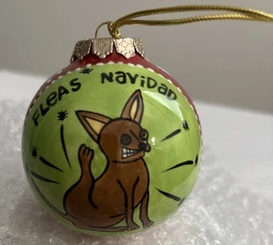 Weihnachtsschmuck für Hundeliebhaber Chihuahua Flöhe Navidad Enesco Unser Name ist Schlamm! - Bild 1 von 2
