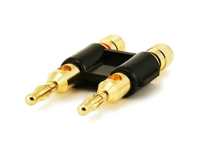 Monoprice Doble Alta Calidad Chapado en Oro Altavoz Banana Plugs, Negro Foto 1 de 3