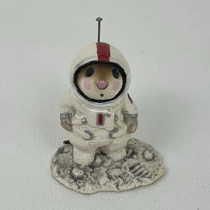 Wee Forest Folk Moon Mouse astronauta M-078 Annette Petersen 1982 ritirato - Foto 1 di 3