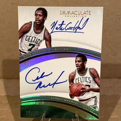 2016-17 Panini Immaculate Duals Nate Archibald Maxwell Auto #42 Celtics 13/49 - Image 1 of 4