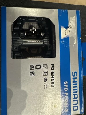 Shimano PD-EH500 Pedals New In Box Includes Cleats Flat + Clipless - Image 1 of 4