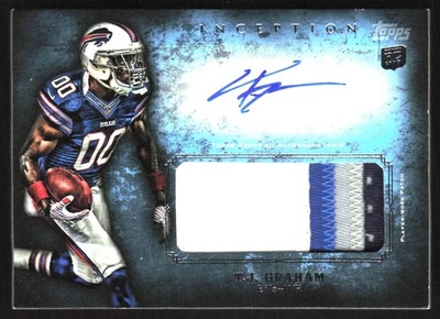 2012 Topps Inception RPA T.J. Graham Rookie Auto #AJP-TG JW1 - Image 1 of 2