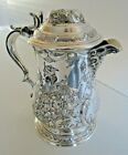 Large Victorian Silver Plated Beer Jug, Flagon, Caithness Cup 1876
