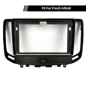 Radio estéreo automática banda de ajuste de DVD para panel de automóvil Infiniti de 9 pulgadas marco doble Din - Imagen 1 de 5