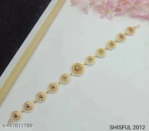 Hermoso conjunto de joyas para el cabello Matha Patti enchapado en oro para mujeres Foto 1 de 1