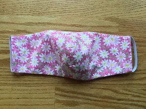 Handmade Adult Mask With PM2.5 Filter INCLUDED ,Washable ,Replaceable Nose Clip - Picture 1 of 4