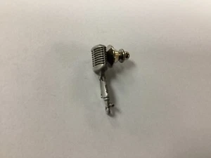 Vintage Broadcast Radio Microphone Tie Tack Lapel Pin FPD Made in USA - Picture 1 of 3