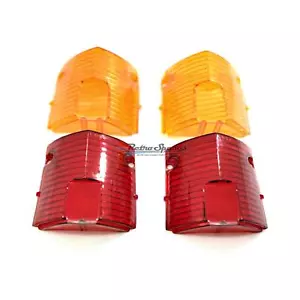 HOLDEN EH SEDAN WAGON STOP TAILLIGHT & REAR INDICATOR LENSES 4PC SET - Foto 1 di 1