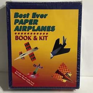 Vintage Best Ever Paper Airplanes Book & Kit by Norman Schmidt (1994) New/Sealed - Picture 1 of 6