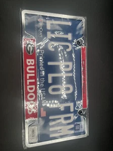 University of Georgia Bulldogs Bling Looks Like Chrome License Plate - Picture 1 of 4